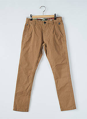 Pantalon chino stretch taille ajustable marron PETROL INDUSTRIES garcon