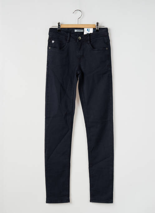 Pantalon slim tissage popeline taille ajustable bleu GARCIA garcon