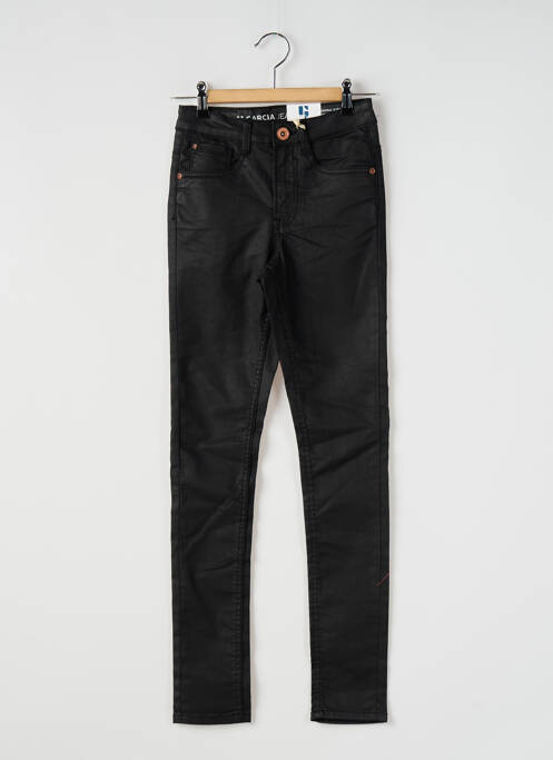 Pantalon slim tissage enduit noir GARCIA fille