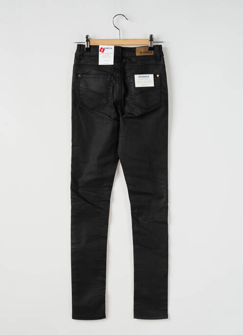 Pantalon slim tissage enduit noir GARCIA fille