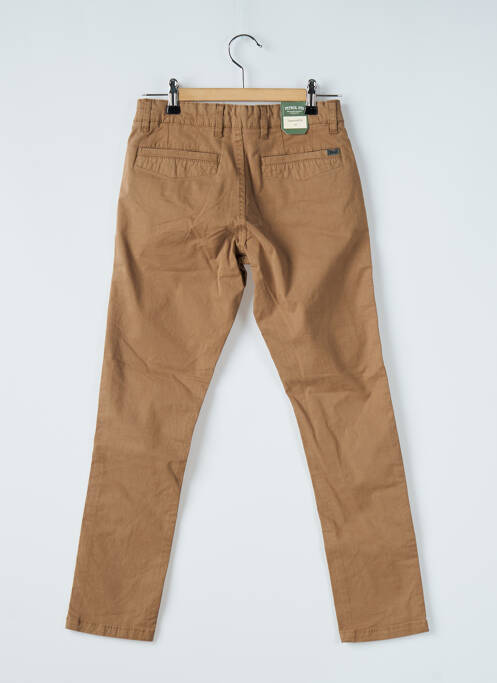 Pantalon chino stretch taille ajustable marron PETROL INDUSTRIES garcon