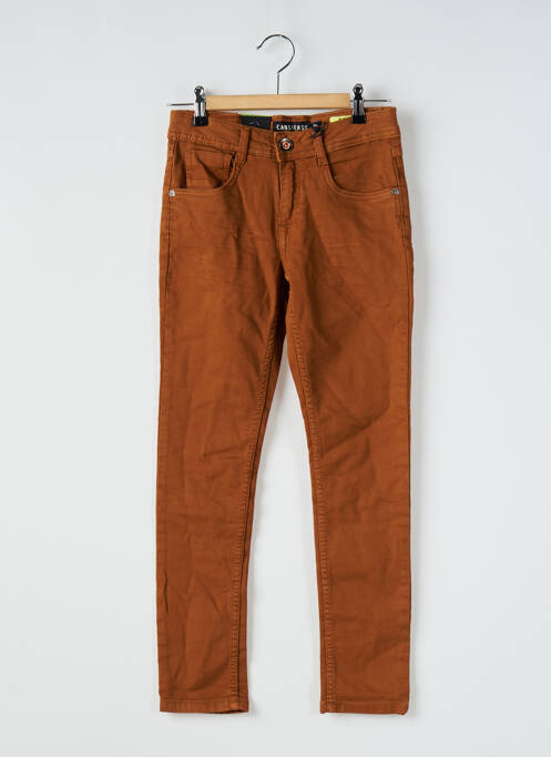 Jeans coupe slim marron CARS JEANS pour garçon