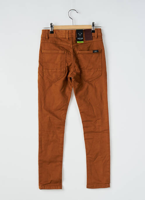 Jeans coupe slim marron CARS JEANS pour garçon