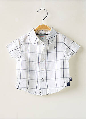 Chemise manches courtes imprimé fantaisie blanc BOBOLI garçon