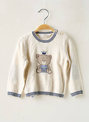 Pull imprimé fantaisie manches longues beige MAYORAL garçon