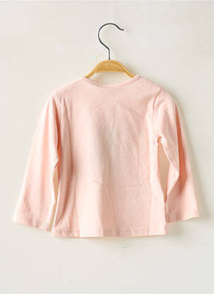 T-shirt coupe droite manches longues rose BOBOLI fille