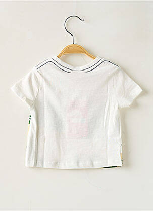 T-shirt coupe droite manches courtes blanc BOBOLI garçon