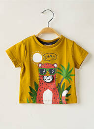 T-shirt coupe droite manches courtes jaune BOBOLI garcon