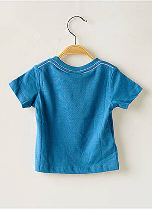 T-shirt coupe droite manches courtes bleu BOBOLI garçon