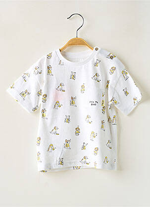 T-shirt stretch manches courtes blanc MAYORAL garçon