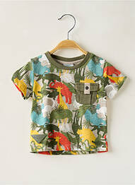 T-shirt coupe droite manches courtes vert BOBOLI garcon
