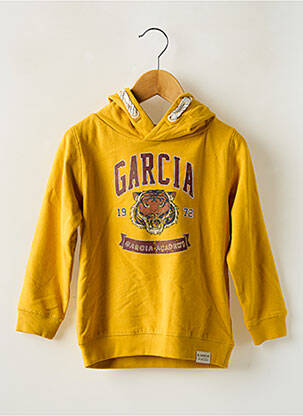 Sweat-shirt à capuche jaune GARCIA pour garçon