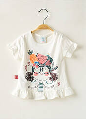 T-shirt blanc BOBOLI pour fille seconde vue