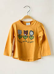 T-shirt jaune BOBOLI pour fille seconde vue