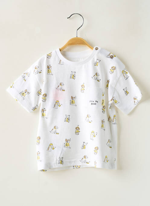 T-shirt stretch manches courtes blanc MAYORAL garcon