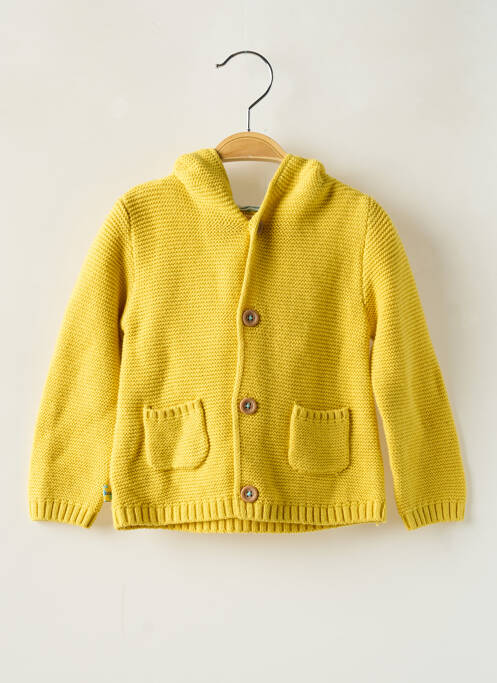 Gilet manches longues jaune BOBOLI pour garçon