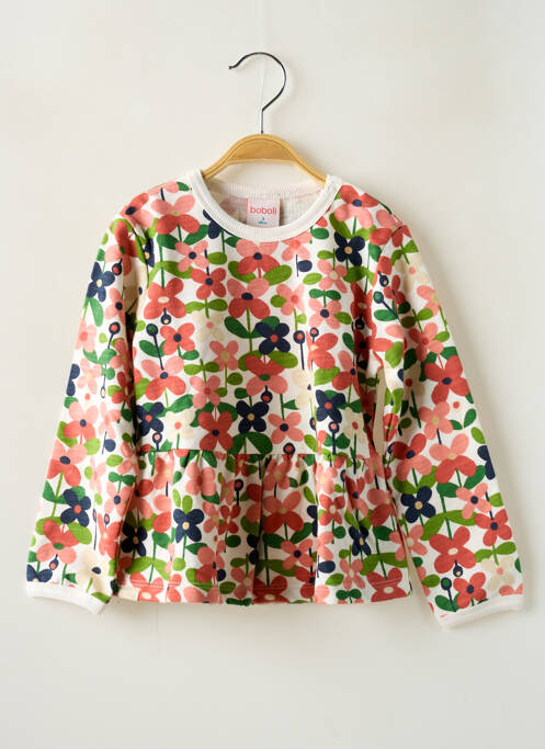 Robe mi-longue rose BOBOLI pour fille