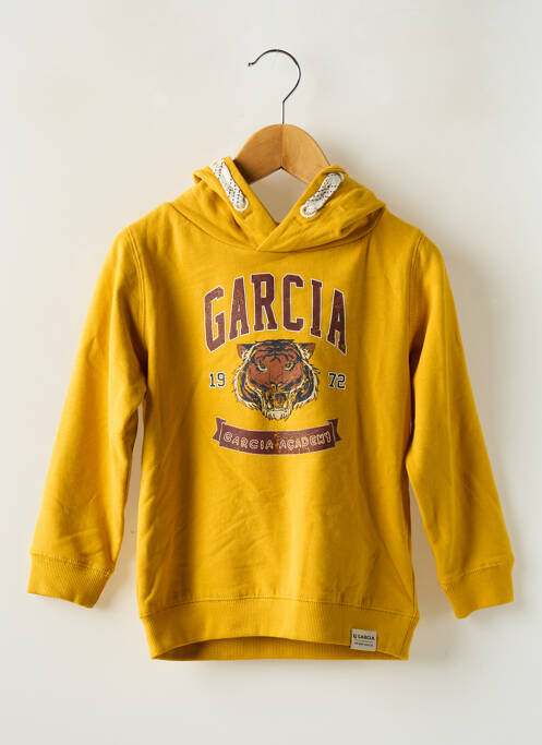 Sweat-shirt à capuche jaune GARCIA pour garçon