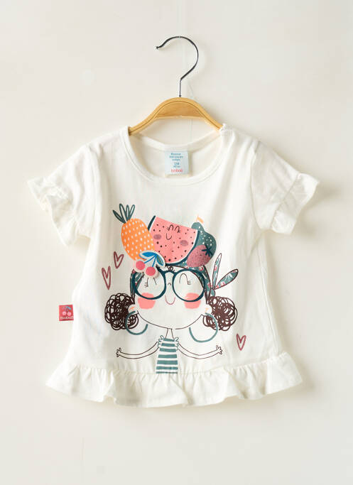 T-shirt blanc BOBOLI pour fille