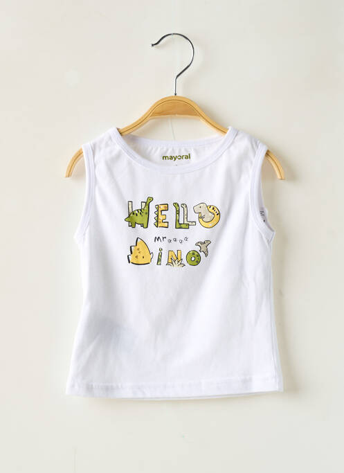 T-shirt blanc MAYORAL pour garçon
