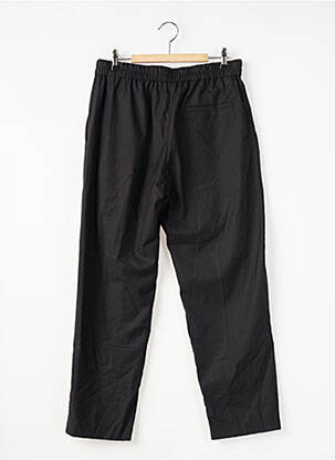 Pantalon droit taille élastique noir MANGO femme