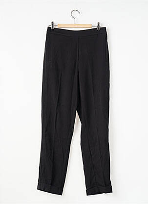 Pantalon slim taille élastique noir MANGO femme