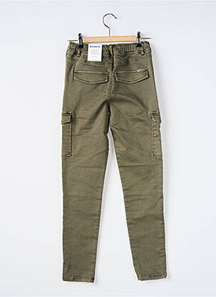Pantalon cargo slim taille élastique vert GARCIA garçon