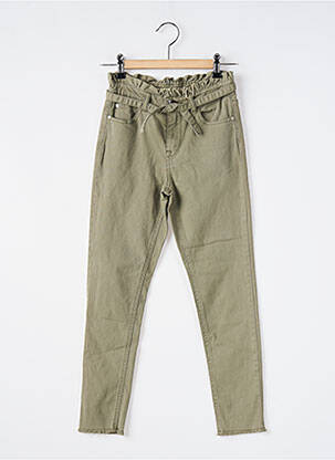 Pantalon slim taille élastique taille élastique vert GARCIA fille