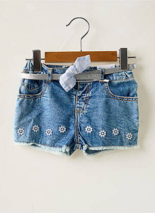 Short tissage denim bleu MAYORAL fille