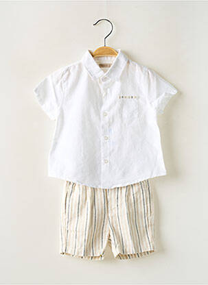 Ensemble short fausses poches beige MAYORAL garcon