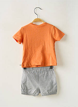 Ensemble short sérigraphie orange BOBOLI garcon