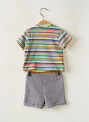 Ensemble short coupe droite bleu BOBOLI garçon
