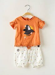 Ensemble short orange BOBOLI pour fille seconde vue