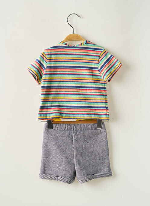 Ensemble short sérigraphie bleu BOBOLI garcon