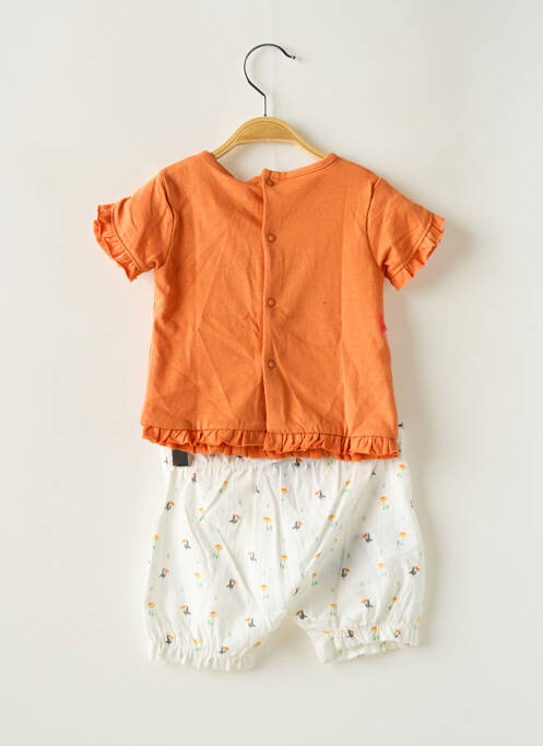 Ensemble short orange BOBOLI pour fille