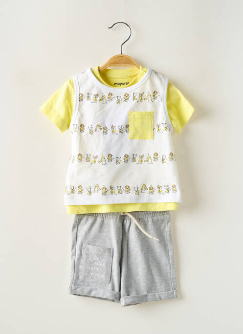 Ensemble short jaune MAYORAL pour garçon