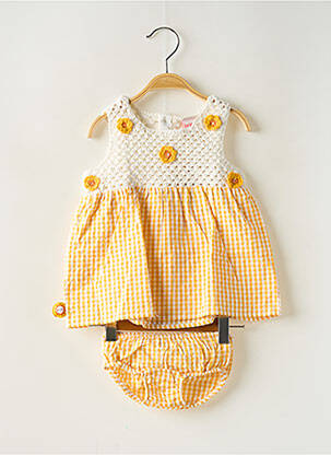 Ensemble short taille élastique jaune BOBOLI fille