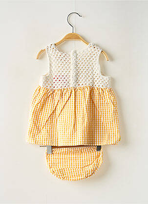 Ensemble short taille élastique jaune BOBOLI fille