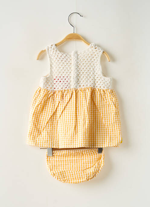 Ensemble short taille élastique jaune BOBOLI fille