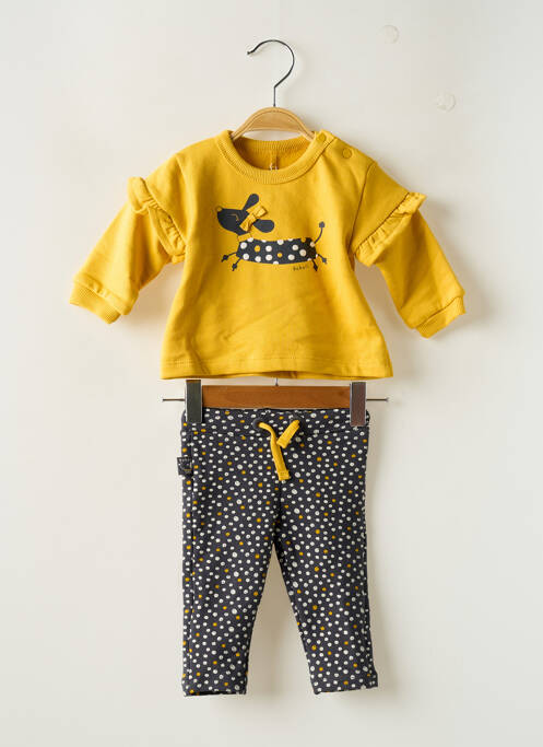 Ensemble pantalon manches longues jaune BOBOLI fille