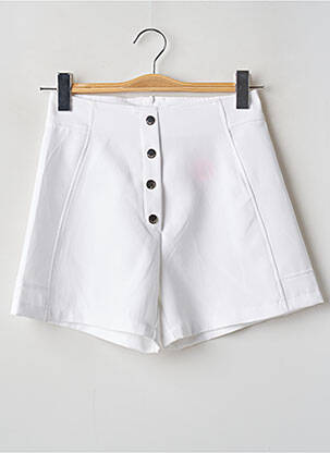 Short taille haute taille à pinces blanc MAYORAL fille