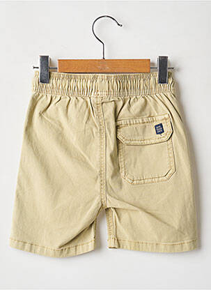 Short tissage popeline taille élastique vert MAYORAL garçon