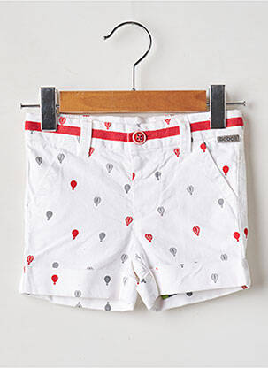 Short tissage popeline taille ajustable rouge BOBOLI garçon