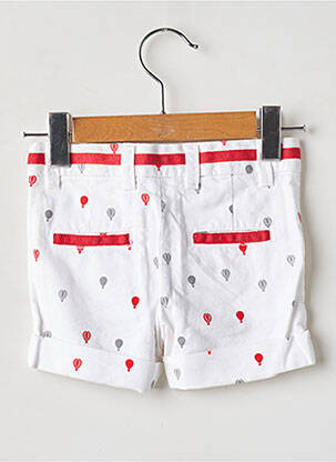 Short tissage popeline taille ajustable rouge BOBOLI garçon