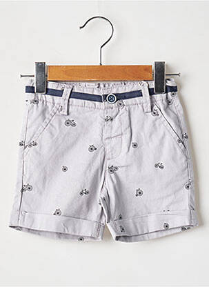 Short tissage popeline taille ajustable bleu BOBOLI garcon