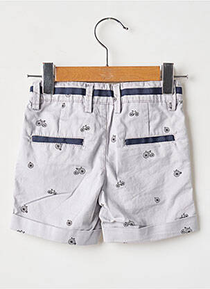 Short tissage popeline taille ajustable bleu BOBOLI garcon