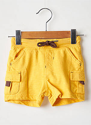 Short stretch taille élastique jaune BOBOLI garçon