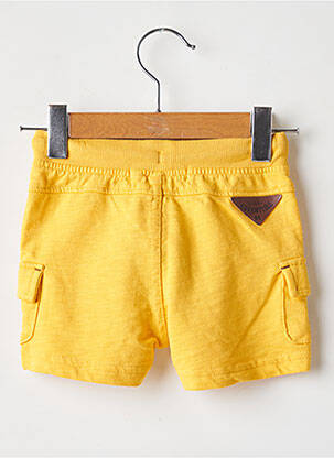 Short stretch taille élastique jaune BOBOLI garçon