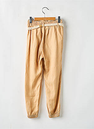 Pantalon droit resserrée sur le bas taille élastique beige MAYORAL fille