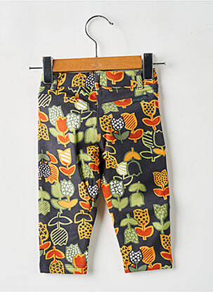 Jegging fausses poches taille élastique gris BOBOLI fille